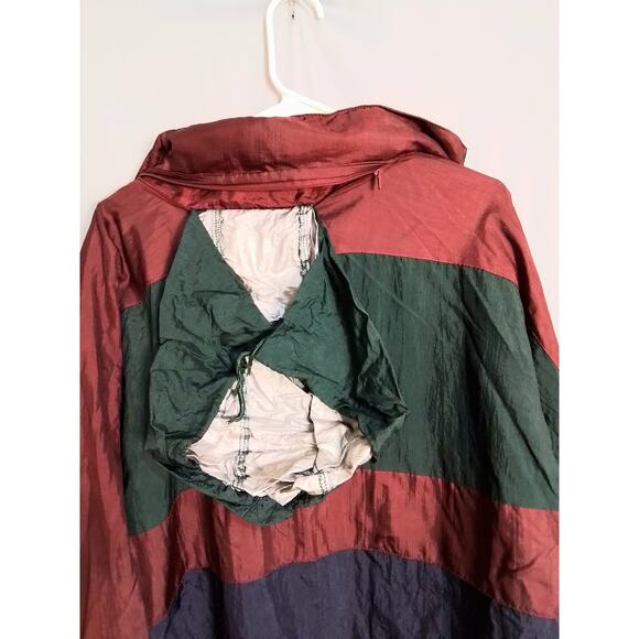 Thomas E Wilson vintage warm up / track suit green and burgundy - Picture 7 of 11